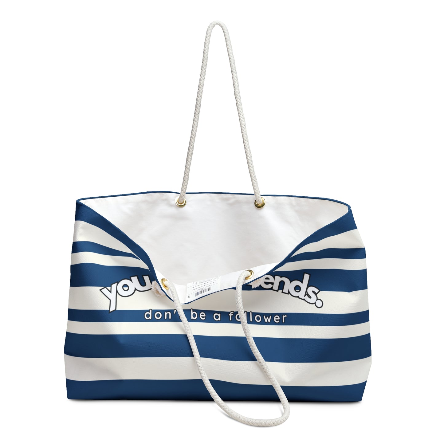 YMT classics weekender bag blue stripes