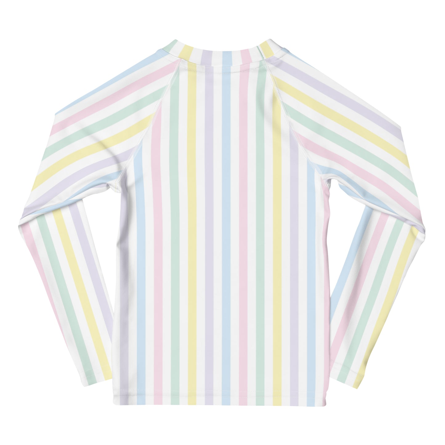 YMT classics kids long sleeve rash guard swim top UPF50 by day pastel.