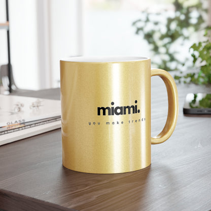 miami metallic gold mug.