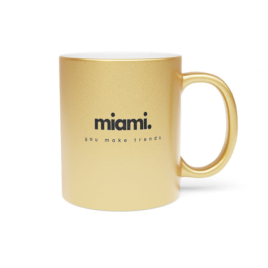 miami metallic gold mug.